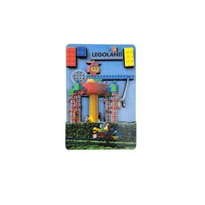 Vintage Legoland Magnet 3 Dimensional Layer Block Souvenir Carlsbad California